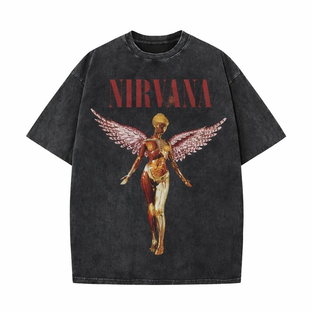 Nirvana Angel Graphic T-Shirt | Vintage Style Oversized Tee
